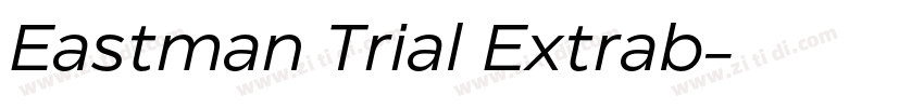 Eastman Trial Extrab字体转换